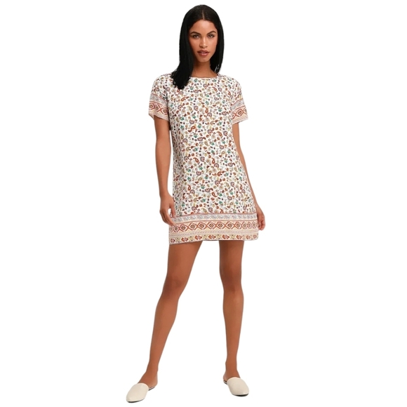 Lulus Nikolai Shift Dress Fairy Dainty Women S Feminine Whimsical Floral Soft - Picture 5 of 13